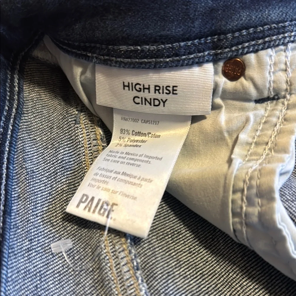Brand new Paige High Rise Cindy size 27 Blue Denim Jeans - Picture 5 of 6